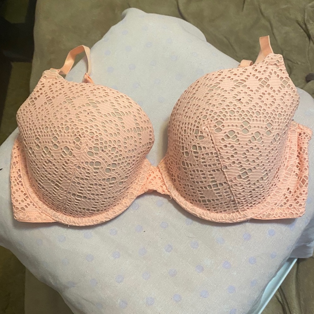 Nude and peach bra